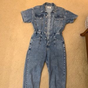 We the free denim jumpsuit